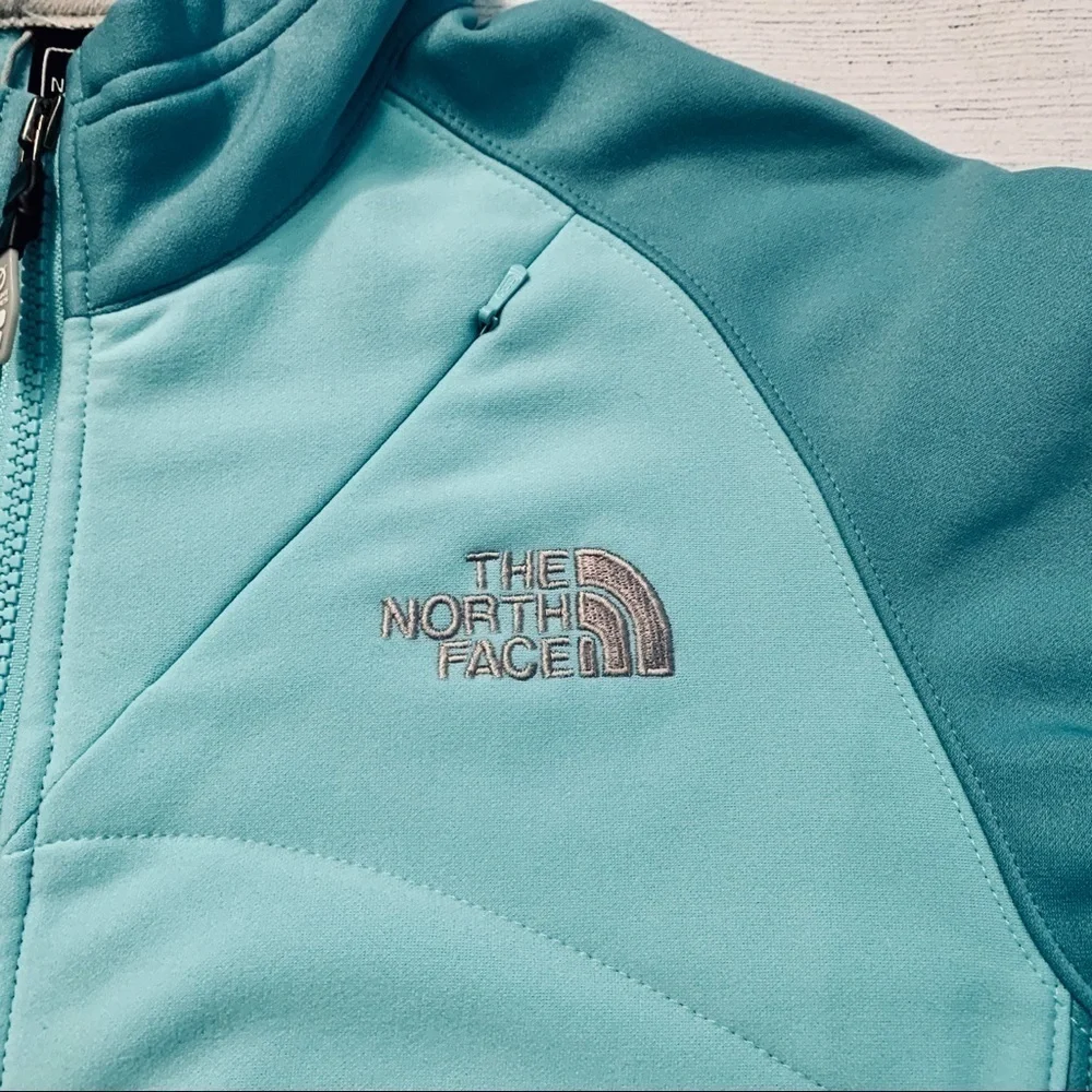 North Face Aqua Lightweight Zip Fleece Sz S​​​​​​​​ - Picture 3 of 7